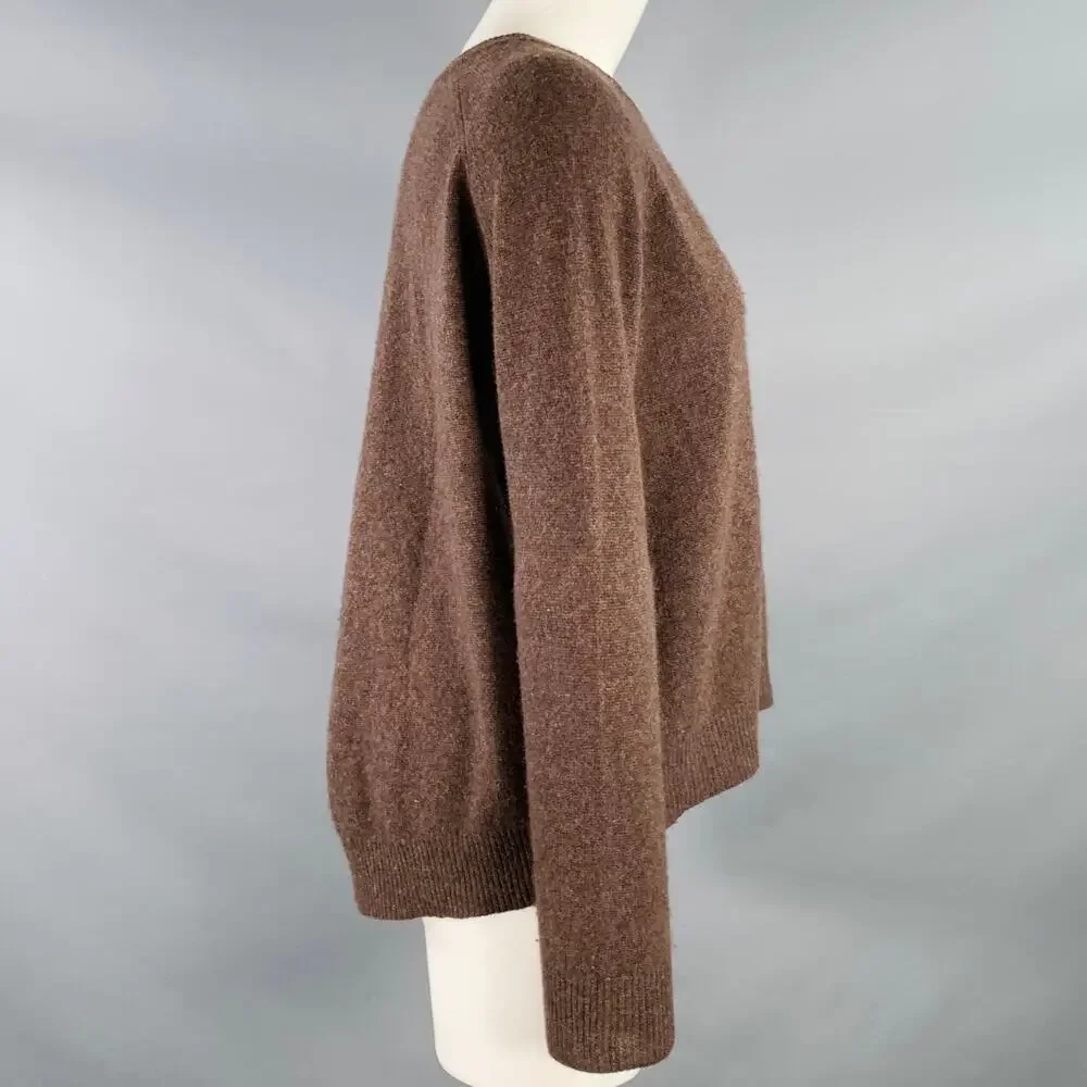 360 CASHMERE Size S Brown Cashmere Crew Neck Pullover